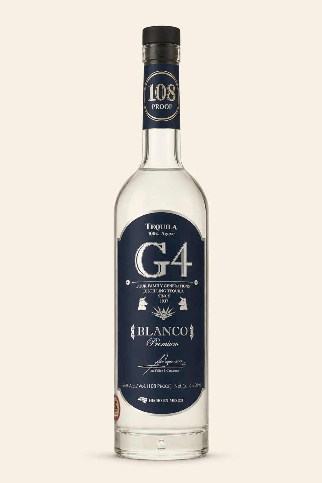 G4 Blanco 108 official product bottle